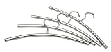 TOP Design Kleiderbügel Garderobenbügel 4er Set Edelstahl
