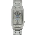 Mens Gray Dual Gifts Ideas Him Fashion Jewelry Watch Collection