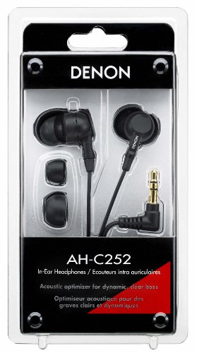 Denon AH-C252K In-Ear Headphones (Black)