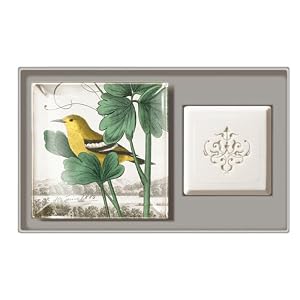 Summer Bird Tray and Soap Set in Keepsake Gift Box