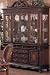 Kitchen & Housewares : Dark Brown 3 Drawer 3 Shelf Buffet Hutch