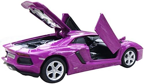 NuoYa001 NEW 1:32 Lamborghini Aventador LP700 Alloy Diecast car model hot Dark purple light&sound