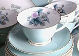 Review royal worcester  / Royal Worcester Woodland Cup and Saucer