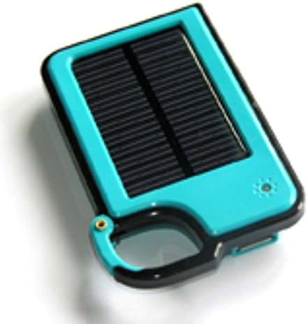 Solar Panel Portable Charger 1450mAh Small Light Weighted Backup External Battery Power Pack Smart Protection Chip Indication Tech. for iPhone 5S 5C 5 4S 4, iPods(Apple Adapters not Included), Samsung Galaxy S5 S4, S3, S2, Note 3, Note 2, Most Kinds of Android Smart Phones, Windows Phone and More Other Devices (Blue)
