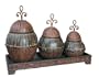 Uttermost 20973, Dores Canisters and Tray, Set of 4