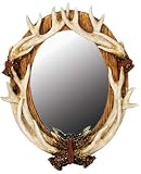 Antler Oval Mirror 15"