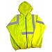 Global Glove GLO-HS1 Class 3 High Visibility Hooded Sweatshirt with 3M Scotchlite Reflective, 3X-Large (Case of 25)