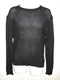 NSF Mens Ellis Crew Waffle Sweater in Black
