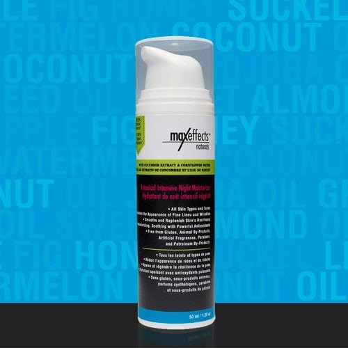 Max Effects Naturals Botanical Intensive Night Moisturizer 1.69 Oz. Natural & Organic, Paraben-free