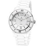 Pierre Lannier - 127H929 - Montre Femme - Quartz Analogique - Cadran Blanc - Bracelet Céramique Blanc