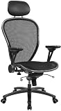 Flash Furniture Super Mesh Chair - Silver Vein Finished Professional Chair Featuring Solid Metal Construction