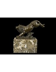 From Amazon.com. Click for details:
 Home: 7"x7" Hot Cast Jumping Lion by Barye French Animal Artist Bronze Sculpture Figurine Animal Home: 7"x7" Hot Cast Jumping Lion by Barye French Animal Artist Bronze Sculpture Figurine Animal