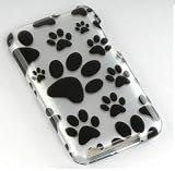 Brand New : High Quality with our Premium Snap On Hard Protector Cover for Apple IPOD TOUCH 8GB / 16GB / 32GB / 64GB III / 3rd (3G) Generation or TOUCH II / 2nd Gen (2G) CRYSTAL CASE WHITE DOG PAWS + FREE Screen Protector Film Shield with Micro Cleaning Cloth