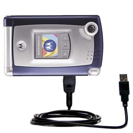 Classic Straight USB Cable for the Motorola MPx with Power Hot Sync and Charge capabilities - uses Gomadic TipExchange Technology