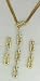 Jewelry : 18k Yellow Gold Pendant and Earring Set 2.06k G.V.V.S. Diamonds Damiani Design Made in Italy (also available in 18k white gold)