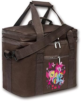 Kaylin My Little Pony Cute Ponies Insulated Lunch Box Cooler Bag Outdoor Picnic Bag(Brown)