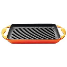Le Creuset Cast Iron Flat Grill, Satin Black