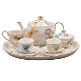 Charming Butterflies - Child's Tea Set - With Storage Case - Mini Sets