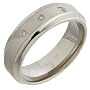 Titanium TI13-7 3x2p Three 2pt Diamond Set Ring