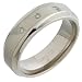 Titanium TI13-7 3x2p Three 2pt Diamond Set Ring