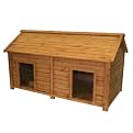 HI Tech Building Systems Simply Cedar Duplex Dog House