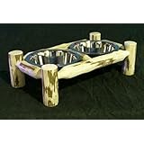 Log Furniture - Pet Feeder - Varnished