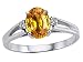 1.04 cttw Genuine Oval Yellow Sapphire Ring Size 4 LIFETIME WARRANTY