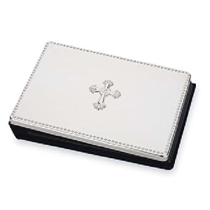 Reed and Barton Silverplate Religious Abbey Photo Album-Holds 48 Photos by 