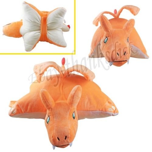 1 X Pokemon Charizard Pet Pillow Transforming Cushion Soft Plush Doll Toy #006