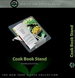 NewlineNY Stainless Steel Cookbook Stand with Glass Page Protector NY-CE-07A0901