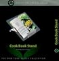 NewlineNY Stainless Steel Cookbook Stand with Glass Page Protector