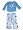 Just a Girl - Toddler Girls Long Sleeved Pant Set, Blue (Size 6X)