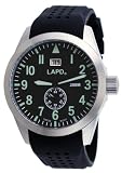 LAPD Men's Stainless Steel Silicone Strap Military Spec Swiss Analog Watch