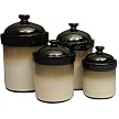 Nova Set of 4 Canisters - Black