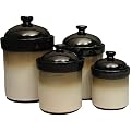 Nova Set of 4 Canisters - Black