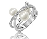 Adamence - Bague Sirocco 2 - Or blanc et Diamants - tour de doigt 47