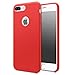 iPhone 7 Plus Case - MoKo Premium Ultra Slim Flexible Silicone Bumper Gel Shock Absorbing Scratch Resistant Protective Soft Touch Back Cover for Apple iPhone 7 Plus 5.5 Inch (2016), RED
