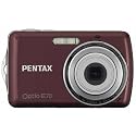 Pentax Optio E70 10MP Digital Camera with 3x Optical Zoom and 2.4 inch LCD (Wine Red)