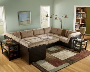 10pc Mocha Sectional Set
