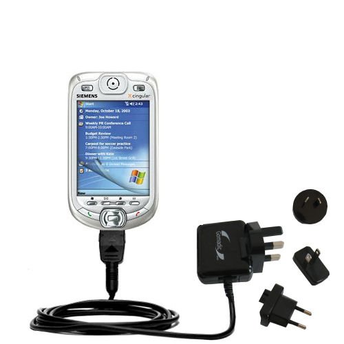 International Wall / AC Charger for the Siemens SX66 PPC - Gomadic Brand w/ TipExchange Technology
