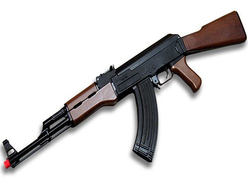 G&G Combat Machine R47 Simulated Wood AK47 Airsoft Electric Gun C-47p-IW