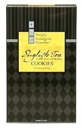 Simply Indulgent Gourmet English Tea with Cinnamon Cookies, 6-Ounce Black Gift Boxes (Pack of 12)