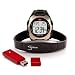MIO 0034USBLK Digital Chrono Heart Rate Monitor Watch in Black
