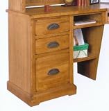 Rustic Oak Corner Office Base File