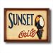 Sunset Grill Outdoor Sign