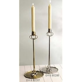 Arts & Crafts Candlestick - Antique Brass