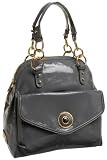 Badgley Mischka Platinum Helena Patent Shoulder Bag