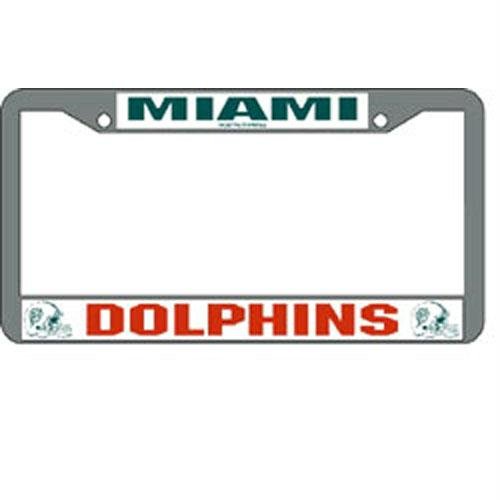 Miami Dolphins NFL Chrome License Plate Frame