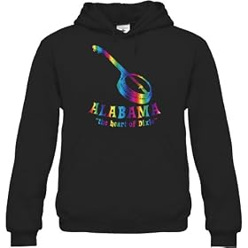 Buy Alabama Unisex Hooded Sweatshirt (Gold, Silver, Pink, Blue, and Rainbow Foil) by Solid Gold Bomb