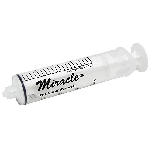 Miracle 20cc Luer Tip O-Ring Handfeeding Syringe 6 pack